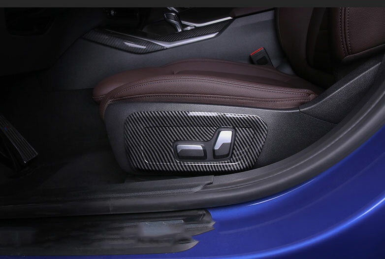 Carbon fiber style for seat side covers suitable for BMW 3 Series G20 2020 - 2022
