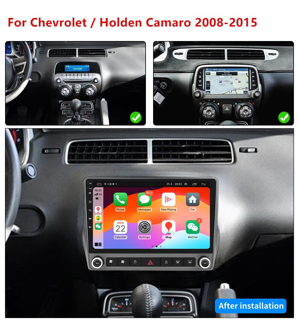 For Apple Carplay Car Radio Stereo GPS Fit for Chevrolet Camaro 2008-2015