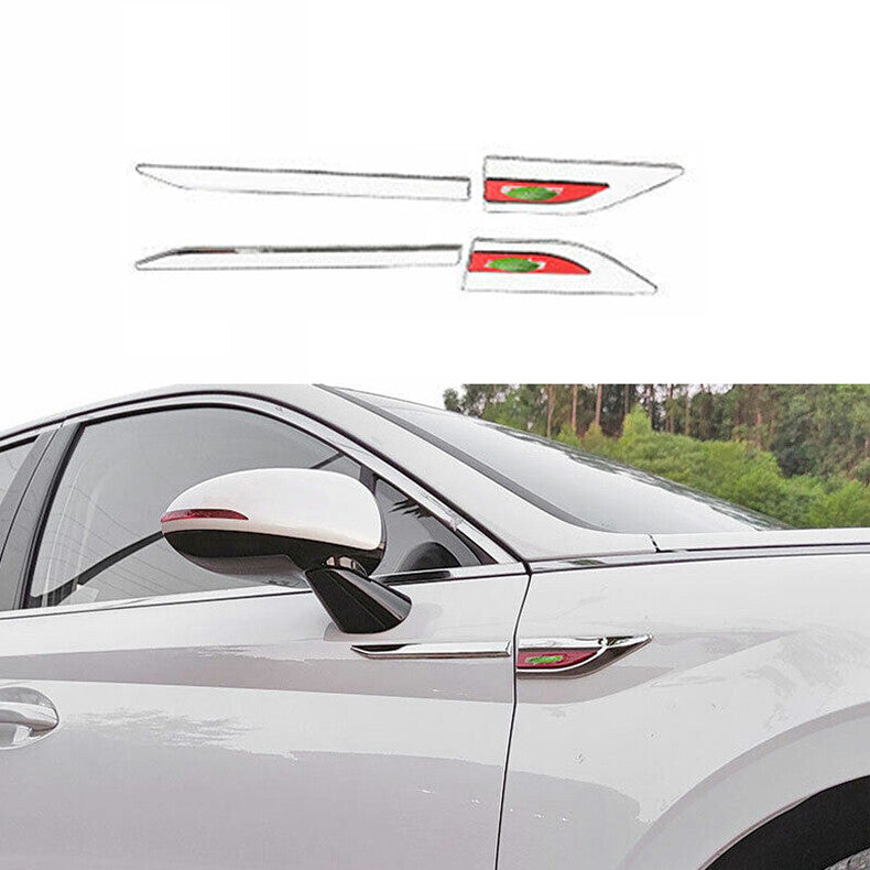 for Hyundai Sonata 2020-2023 Stainless 3D Car Front Side Door Fender Cover Trim