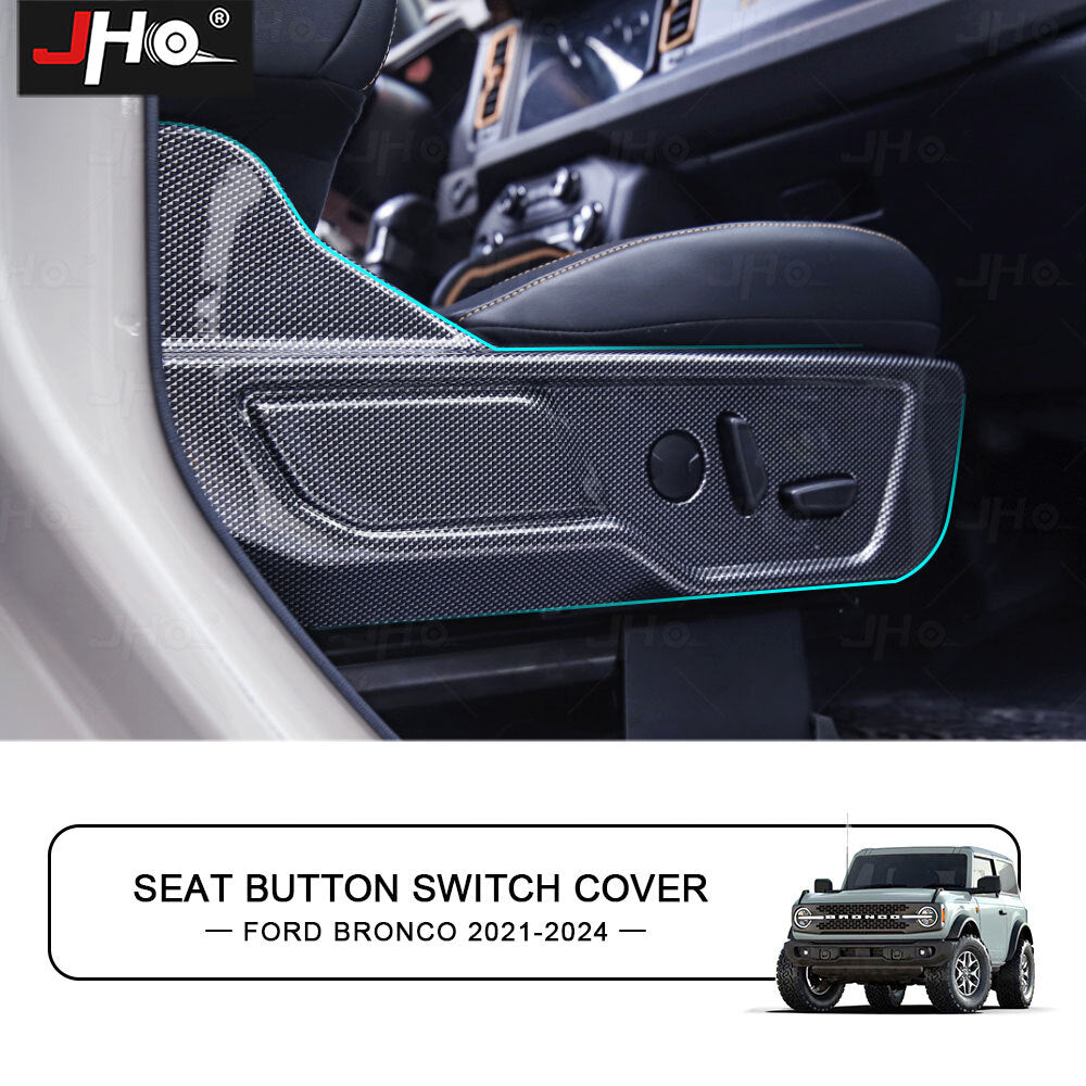 2PCS for Seat Cover Trim Panel Bezel Black Drivers Side for Ford Bronco 2021-2024