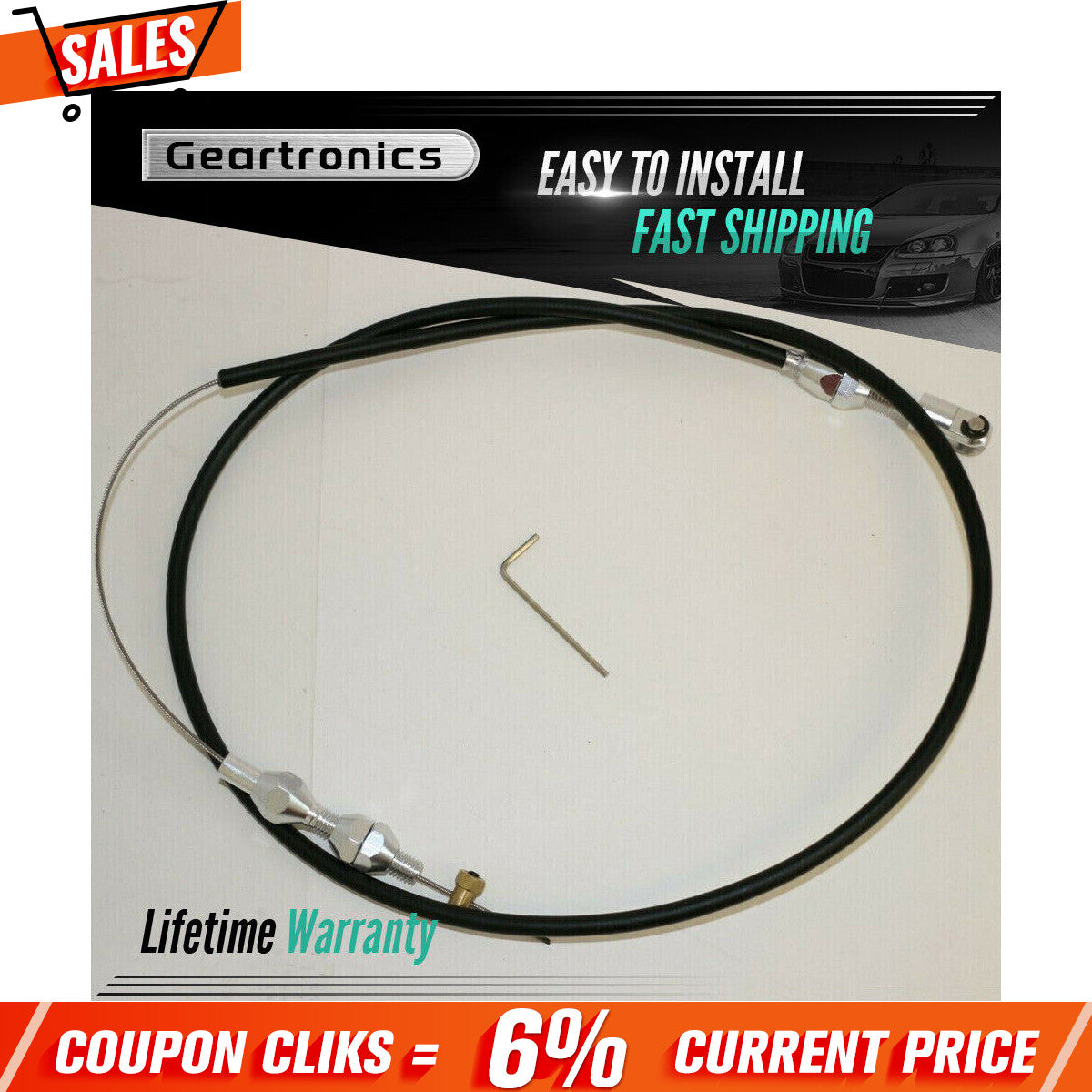1PC Black FOR LS Engine Throttle Cable LS1 4.8 5.3 5.7 6.0 Street Hot Rod LQ4!