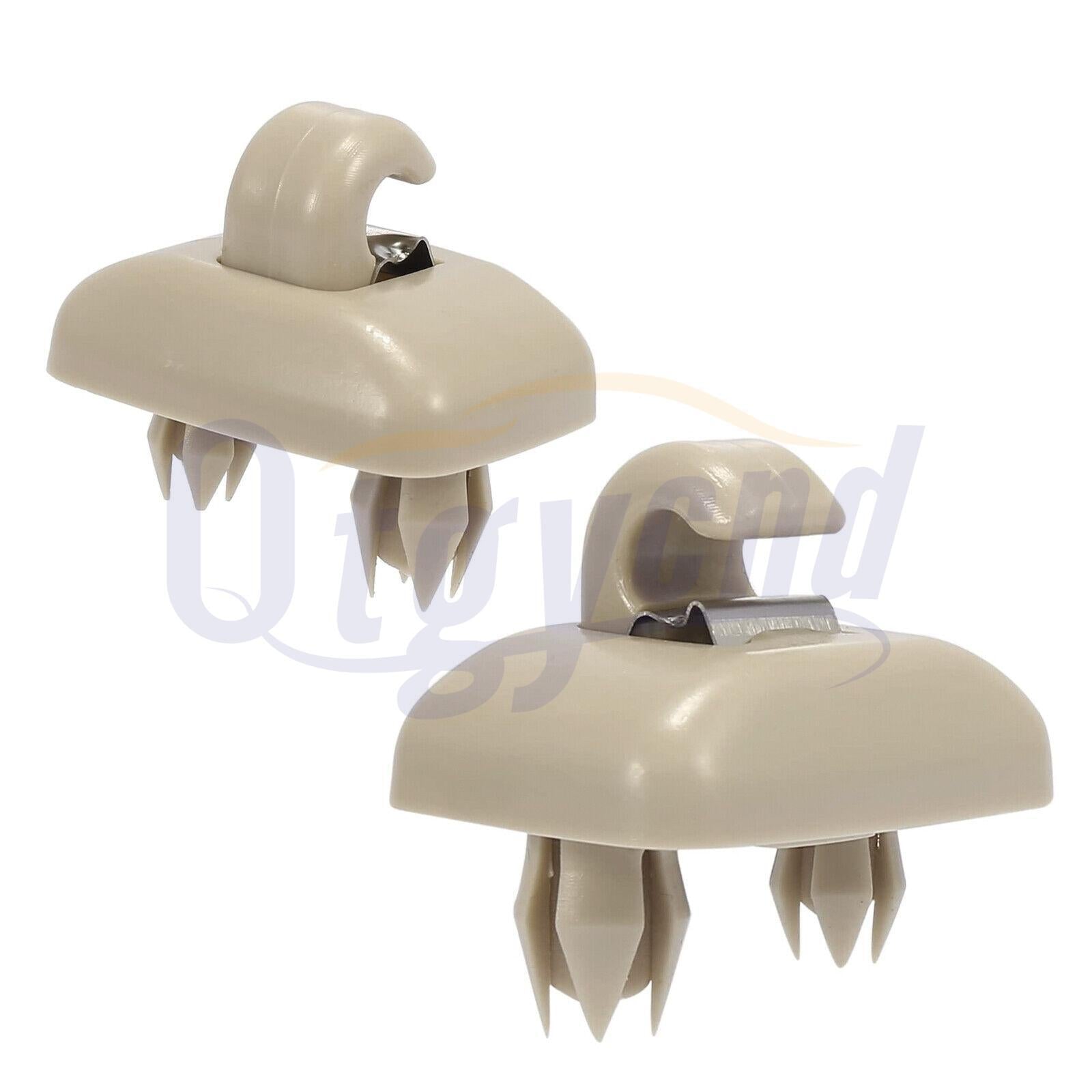 2Pcs Sun Visor Clips for Audi A4 A5 A7 Q3 Q5 B6 B7 B8 S4 S5 TT 8U0857562A Beige