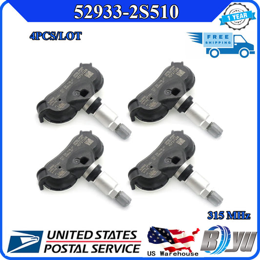 4 NEW TIRE PRESSURE SENSOR TPMS 52933-2S510 for Hyundai for Tucson for Kia Sportage US