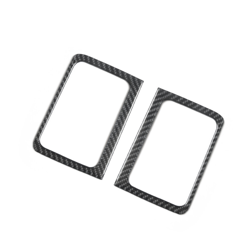 2Pcs Carbon Fiber Rear Door handle Cover Trim for Dodge for RAM 1500 2009-2012