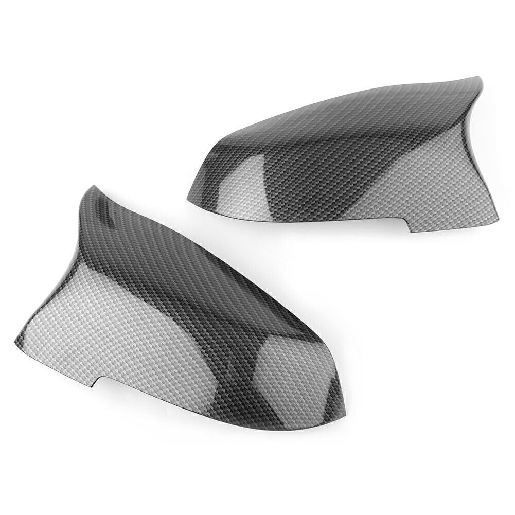 ABS Carbon Fiber Side Rearview Mirror Cover Trim Fit for BMW F10 F11 F01 2014-2016