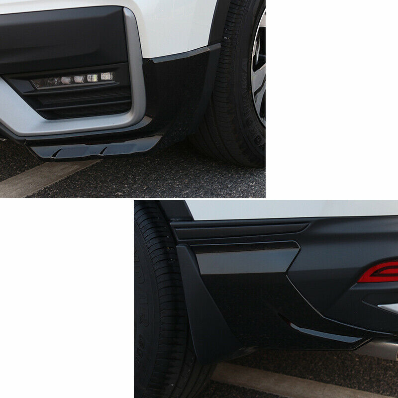 for Honda CR-V 2020-21 Black ABS FrontRear Bumper Lip Side Skirt Splitter Guard