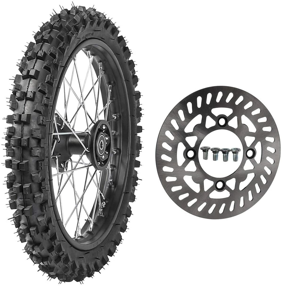 15mm 60/100-14 inch front tire rim 2.50-14 for Pit bike SSR 110cc 125cc KX65