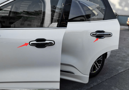 for Ford Escape Kuga 2020-2023 Black S.Steel Outside Door Bowl Cup Cover Trim 8