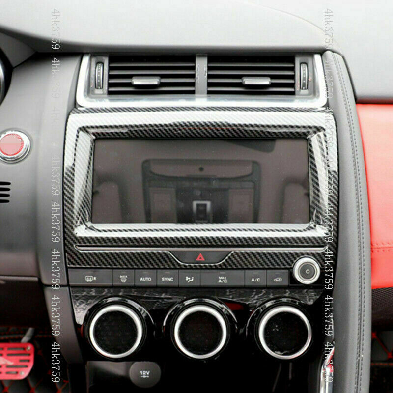 Carbon fiber texture GPS navigation Molding Trim for Jaguar E-PACE 2018-2021