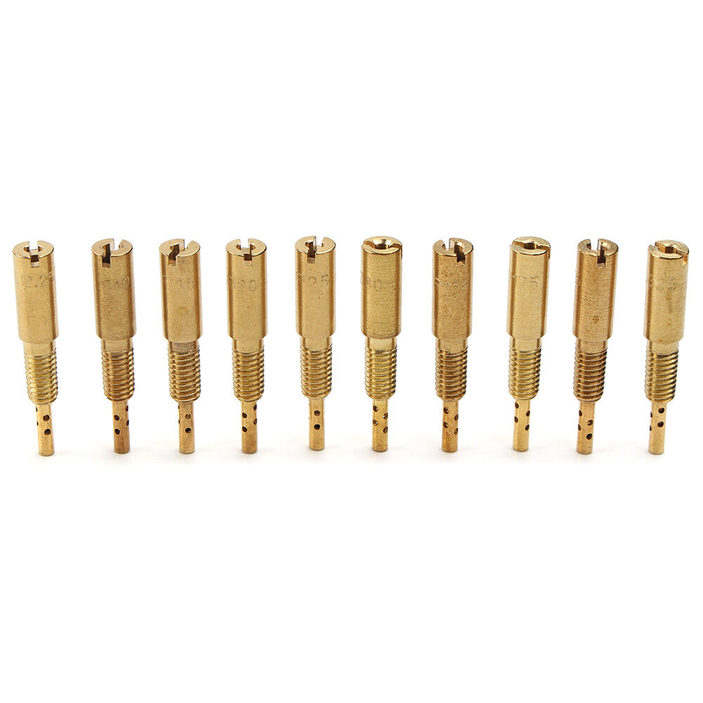 Carburetor Pilot Jets Kit 10pcs Fit For VM/TM/TMX AX100 10-32.5 Motor