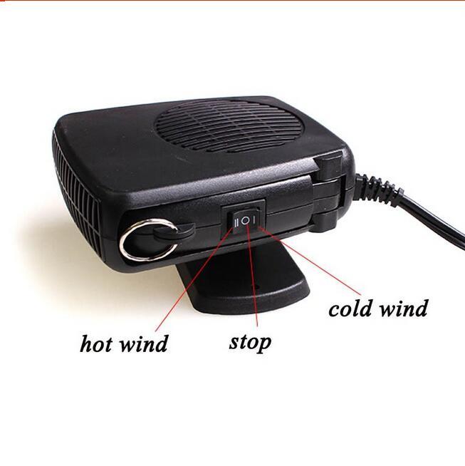 2in1 Car Portable Ceramic Heater Cooler Dryer Blower Fan Defroster Demister 150W