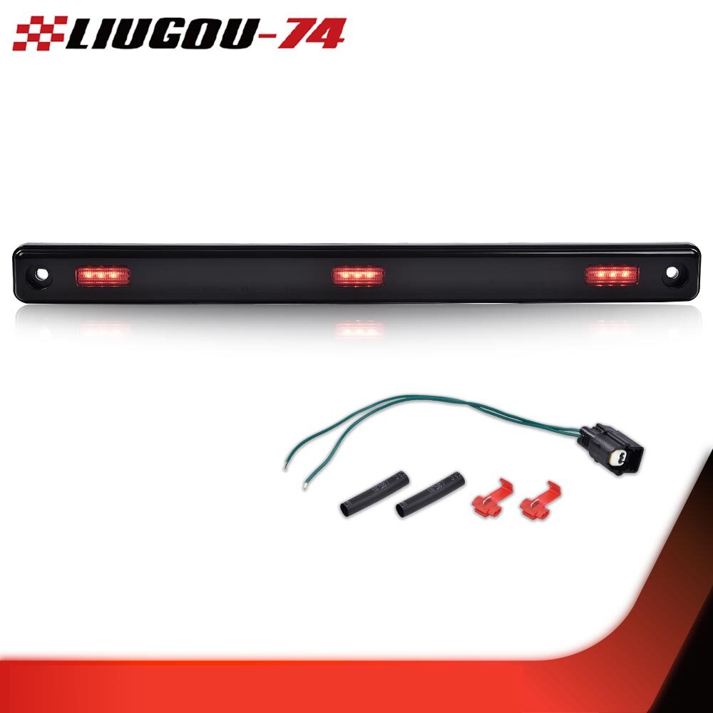Fits 2017-2022 for Ford F250-F550 Super Duty Center Rear Red Marker Light 1 Piece