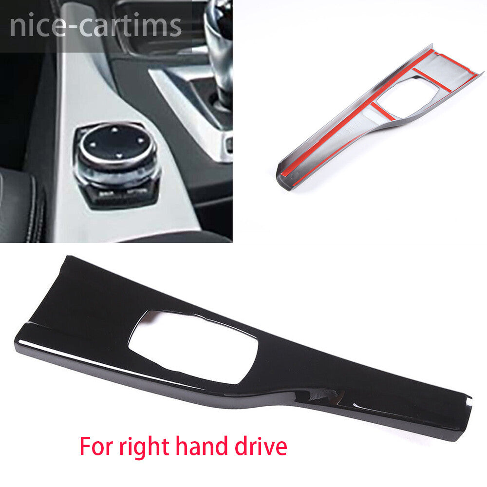 Gloss Black ABS Multimedia Panel Trim for BMW 3 4 Series 3GT F30 F34 2013-19 RHD