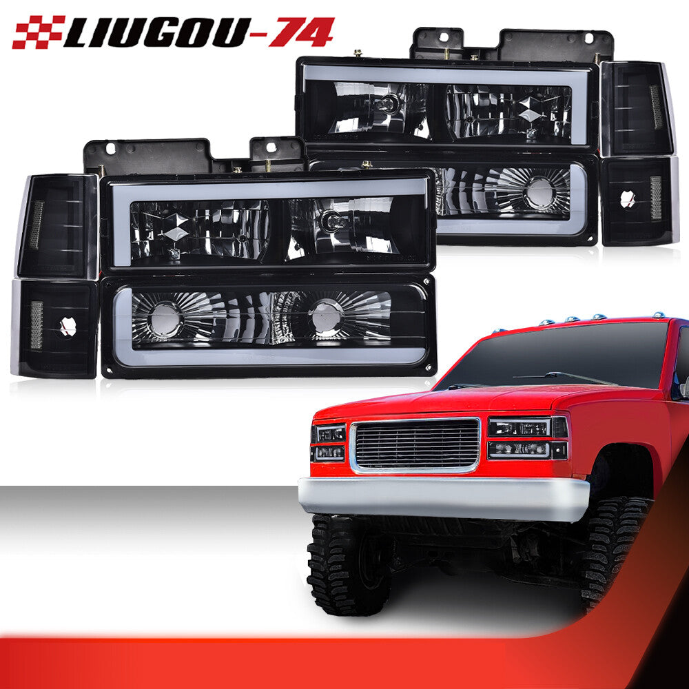Suitable for 94-00 for GMC C/K SUBURBAN smoke corner headlamp BUMPER LAMP for black houses
