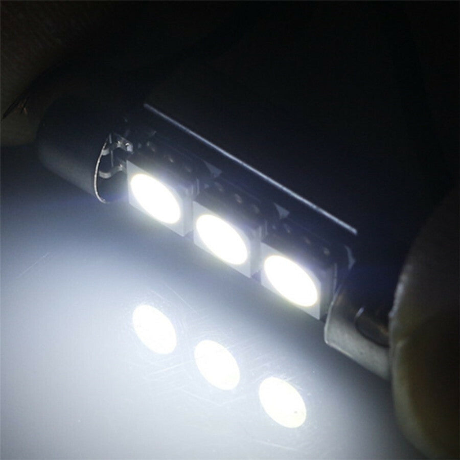 23x White LED Interior Lights Bulbs Kit Dome License Plate Lamps Car Accessories