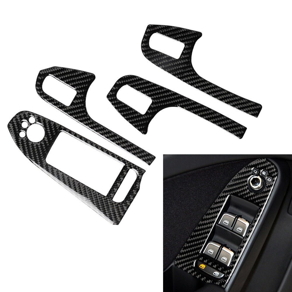 Interior Door Control Cover Armrest Trim Cover for Audi A4 B8 2008-2015 LHD cl