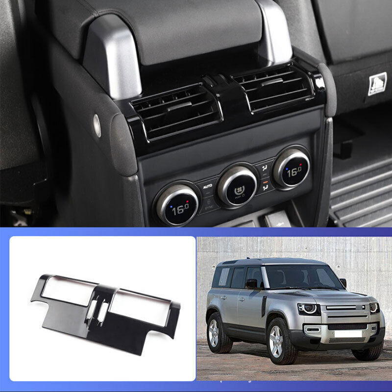 1P for Land Rover for Defender 20-25 Glossy Blakc Rear AC Air Outlet Vent Cover Trim