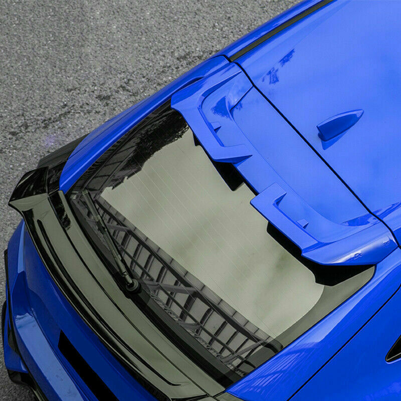 Blue Rear Roof Spoiler Tail Wing Bar ABS for Honda for Civic FK8 Hatchback 2017-2021