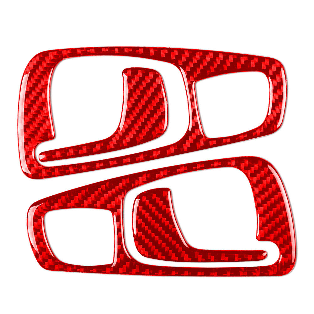 Interior Door Handle Cover Trim for Honda S2000 2004-2009 Carbon Fiber Red Car
