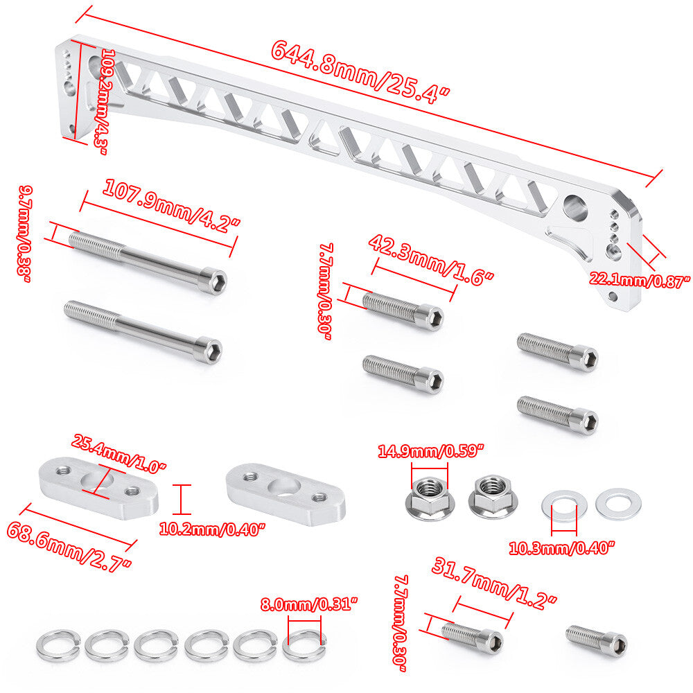 Rear Suspension Lower Control Arm + Subframe Brace Kit For 96-00 for Honda for Civic EK