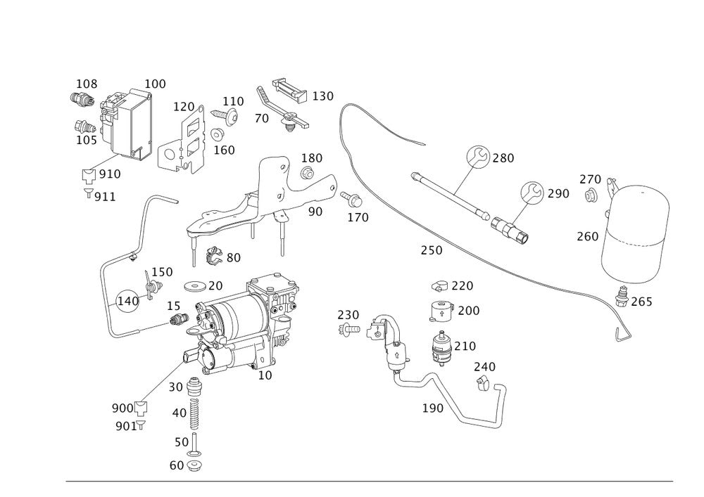 A2213273045 New Compressor Valve Unit Line for MERCEDES-BENZ W221