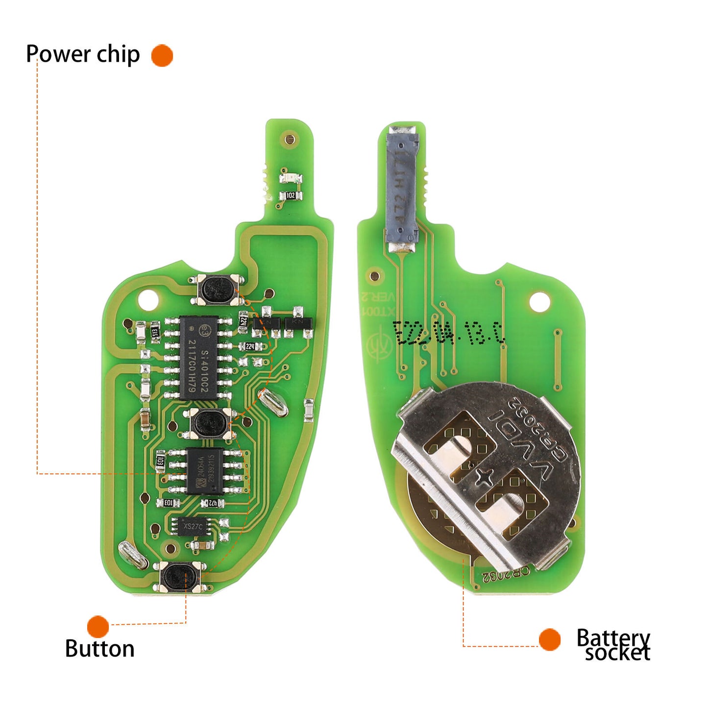 Universal Super Remote Flip Key for DS Style 3 Buttons XEDS01EN for VVDI Tool
