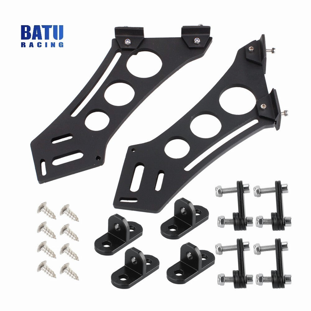 10INCH-Universal Car CNC Rear Wing Trunk Racing Tail Spoiler Legs Mount Brackets