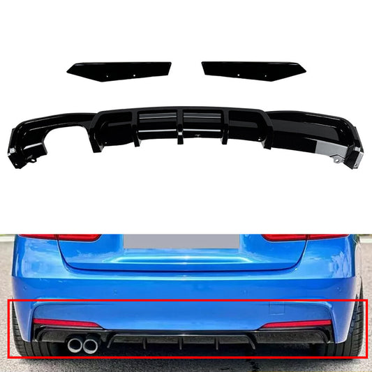 Rear Bumper Splitter Spoiler Lip for BMW 3-Series F30 F31 F35 M-Sport 2012-2019