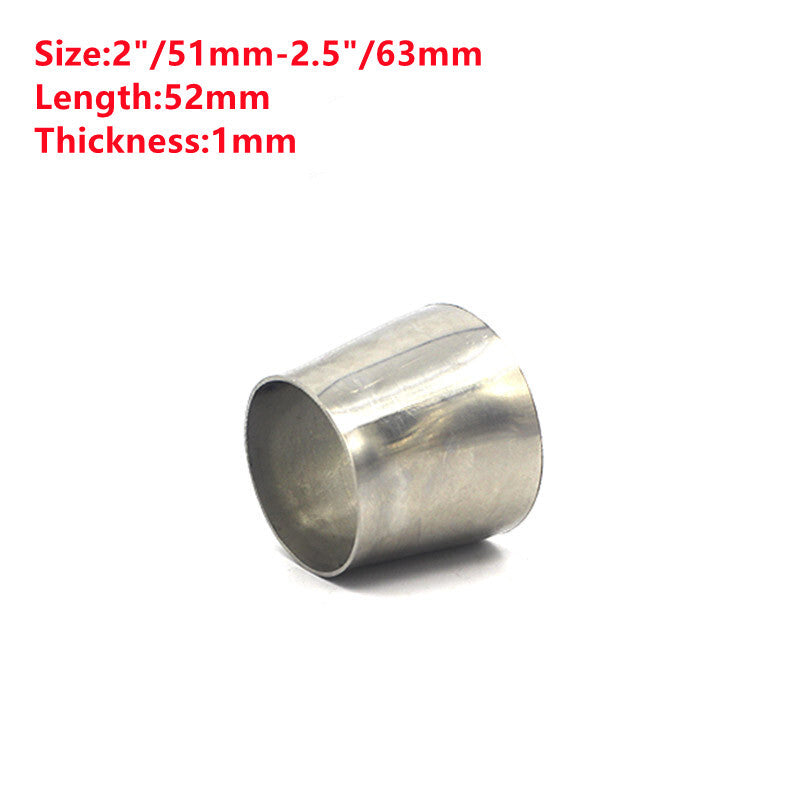 2'' to 2.5''OD Stainless Steel Exhaust Pipe Concentric Reducer Converter Adapter