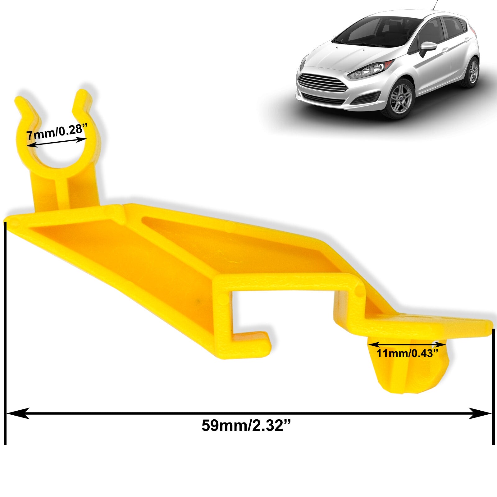 for Ford Fiesta WT EcoSport BK Car Hood Prop Bonnet Rod Support Stay Clip Holder