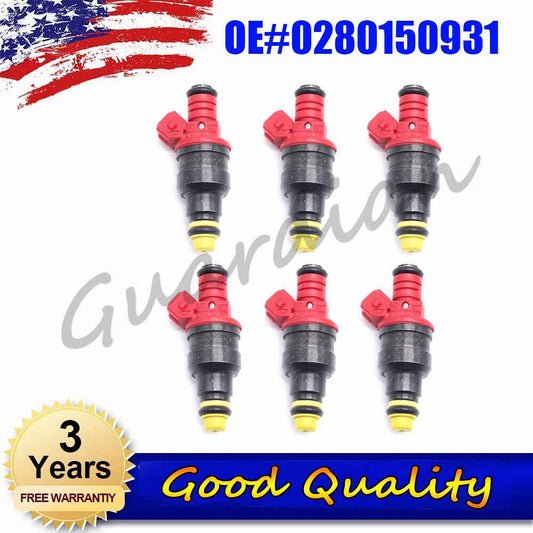 6PCS Fuel Injector 0280150931 for Mazda B4000 for Ford Aerostar Ranger Explorer