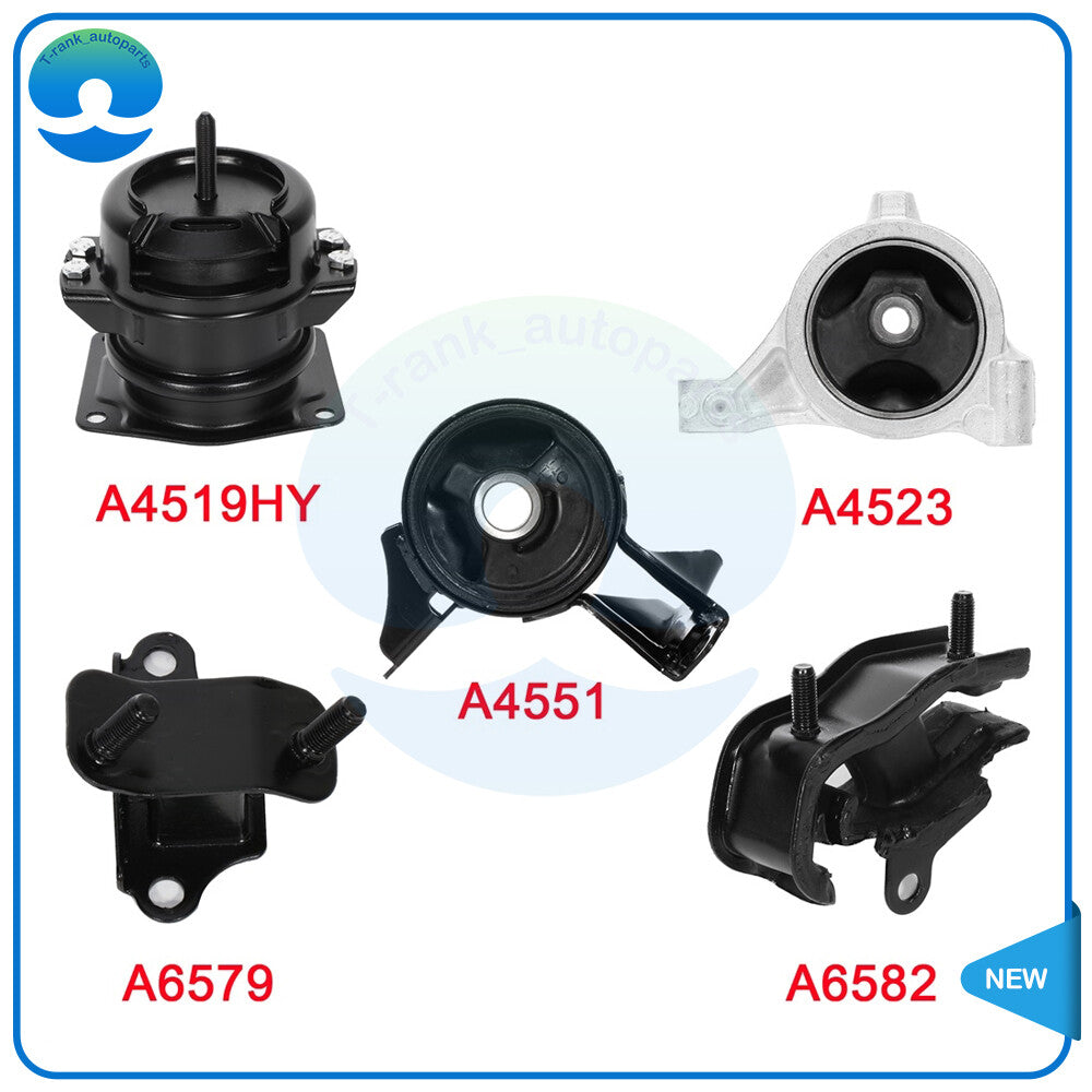 Engine Motor  Trans Mount 5pcs Set for 2003-2005 for Honda Pilot Sport Utility 3.5L