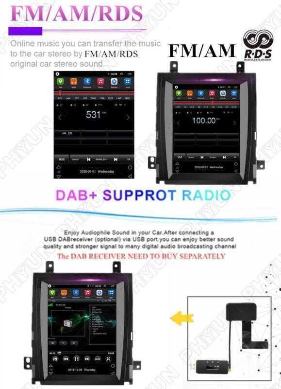 9.7 Car Stereo Radio GPS For Wireless Carplay for Cadillac for Escalade 2007-2014