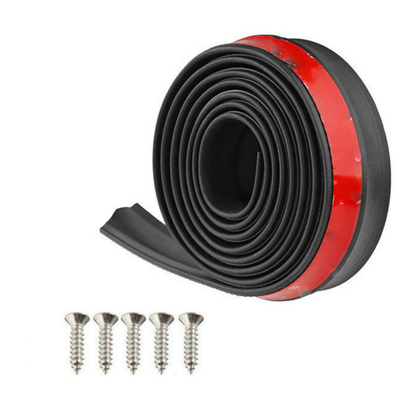 2.5cm Car Protector Front Bumper Lip Splitter Spoiler Valance Chin Rubber Strip