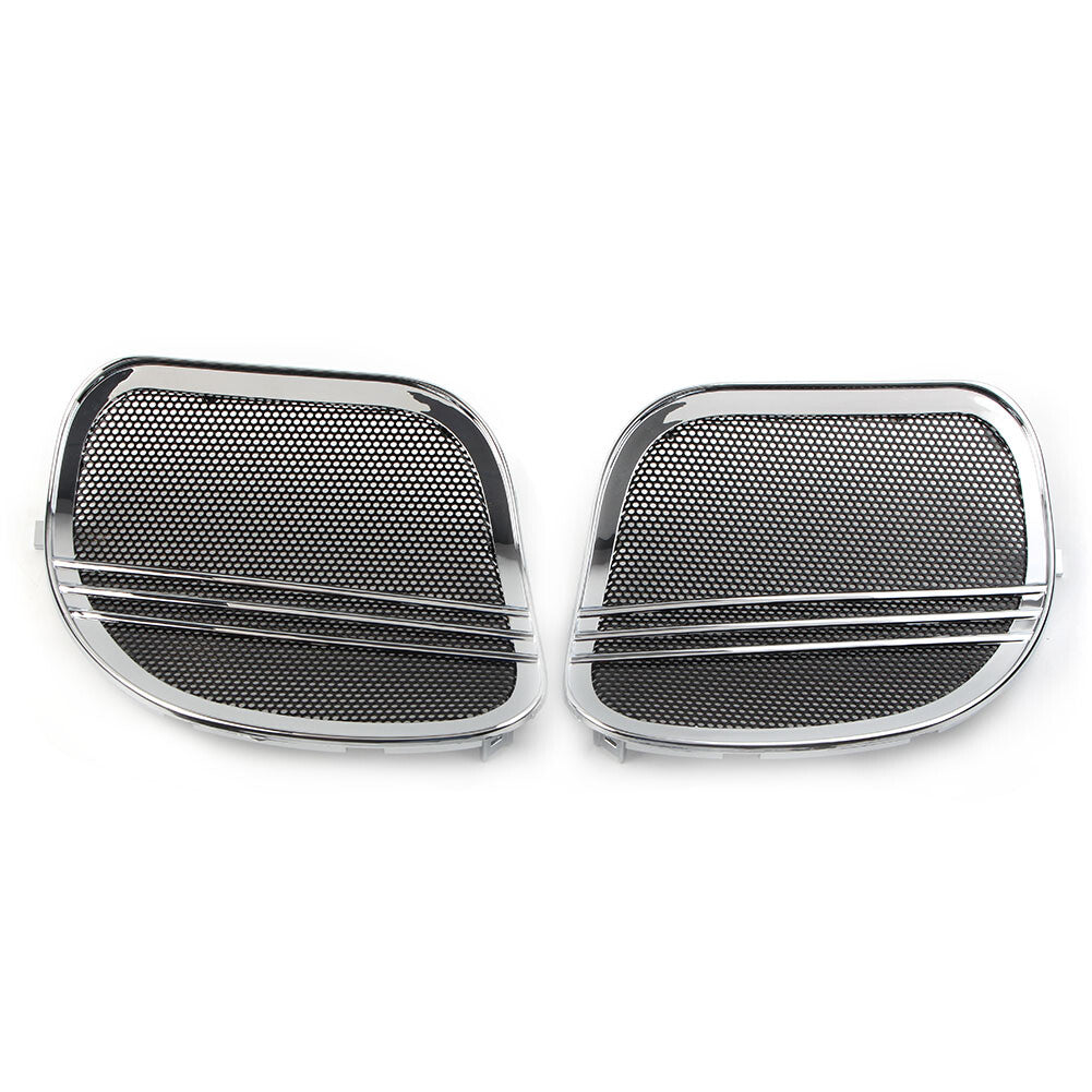 Chrome Tri-Line Speaker Grills Cover Trim for Harley Road Glide 2015-2022 2016