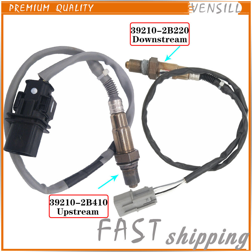 2Pcs Up+Downstream Oxygen Sensor for Hyundai Accent for Veloster for Kia Rio Soul 12-18
