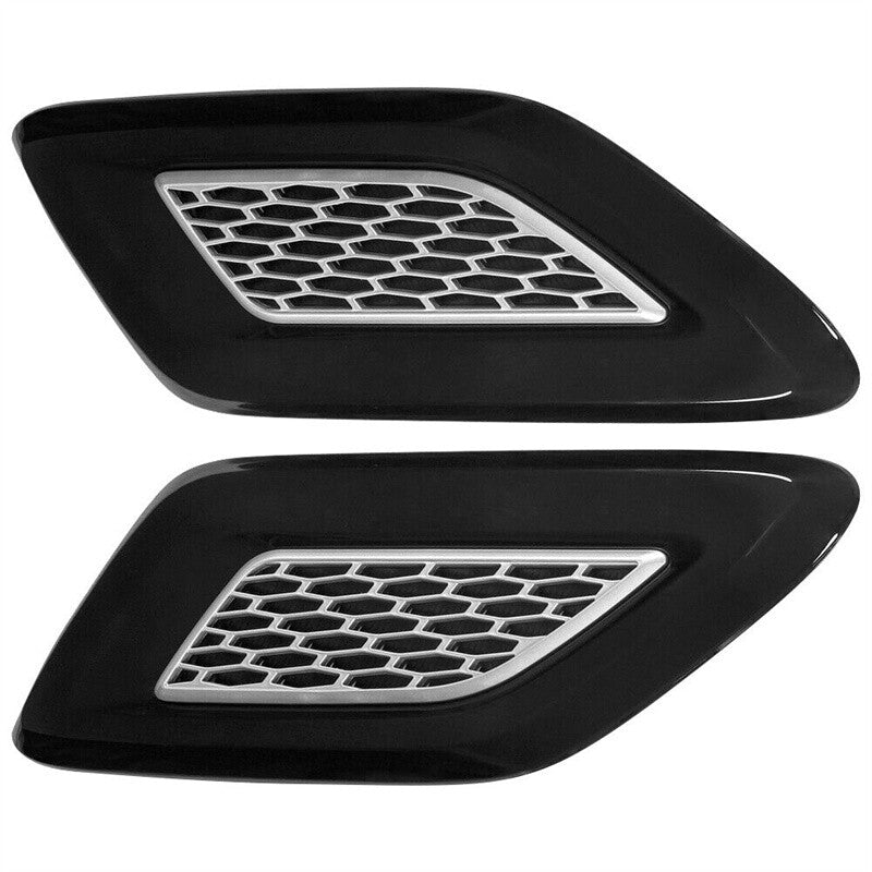A pair of silver mesh grille covers for the front hood vents are available on the for Range Rover Sport 2014-17.