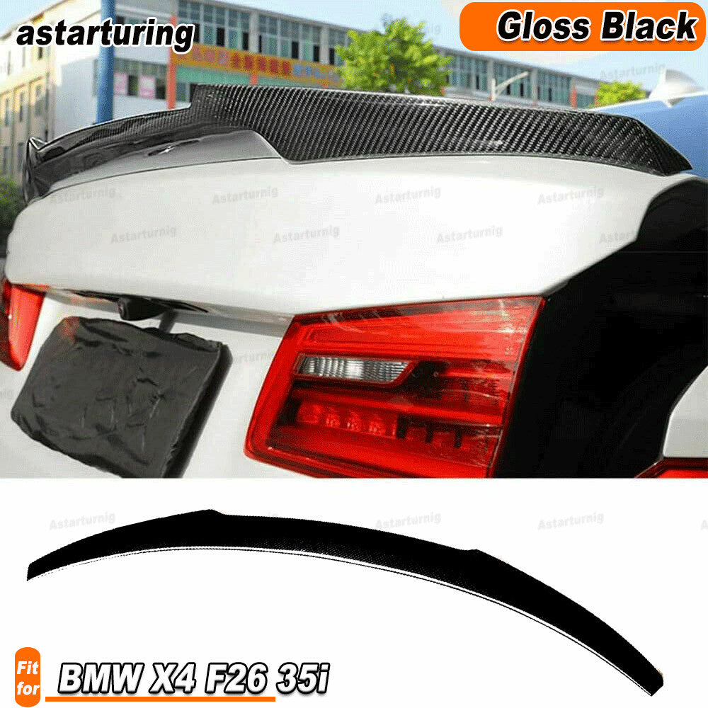Gloss Black Rear Trunk Racing Spoiler Boot Lip Wing for BMW X4 F26 35i 2014-2017