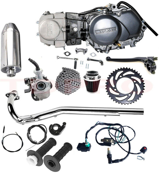 for Lifan 125cc Engine Motor Kit Kick Start Trail Dirt Bike Postie Monkey 90cc 110cc