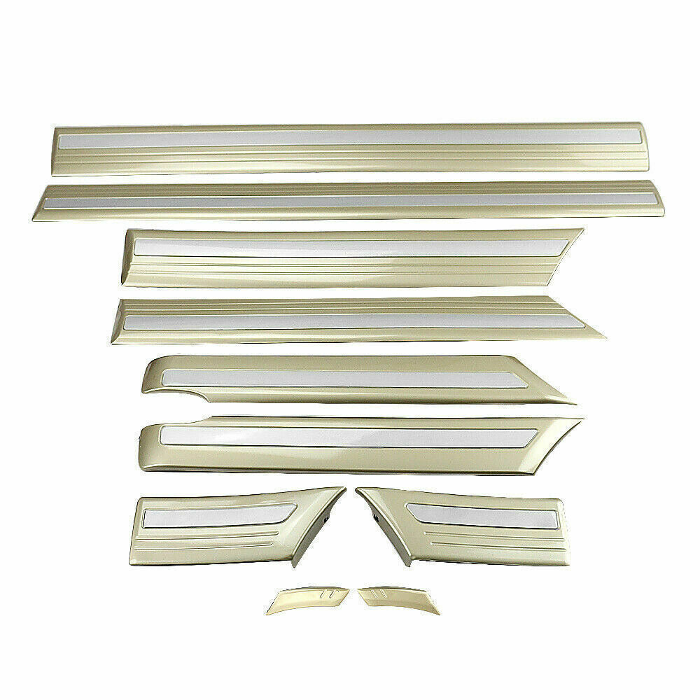 Gold Side Door Body Molding Cover Trim 10P for Toyota for Land Cruiser LC100 98-2007