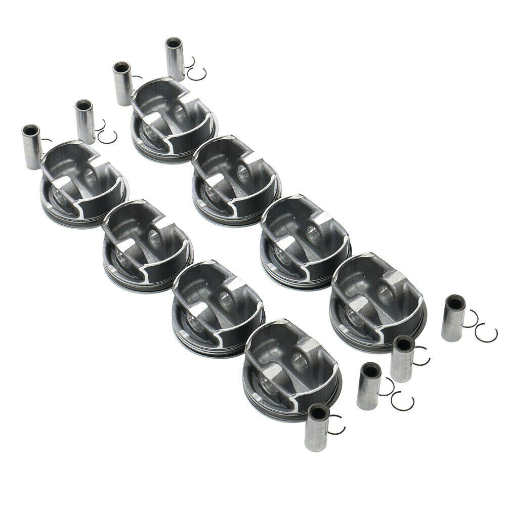8pcs Pistons Rings Kits for BMW 550i 650i X5 E60 E61 E63 E65 4.8L 21MM N62B48