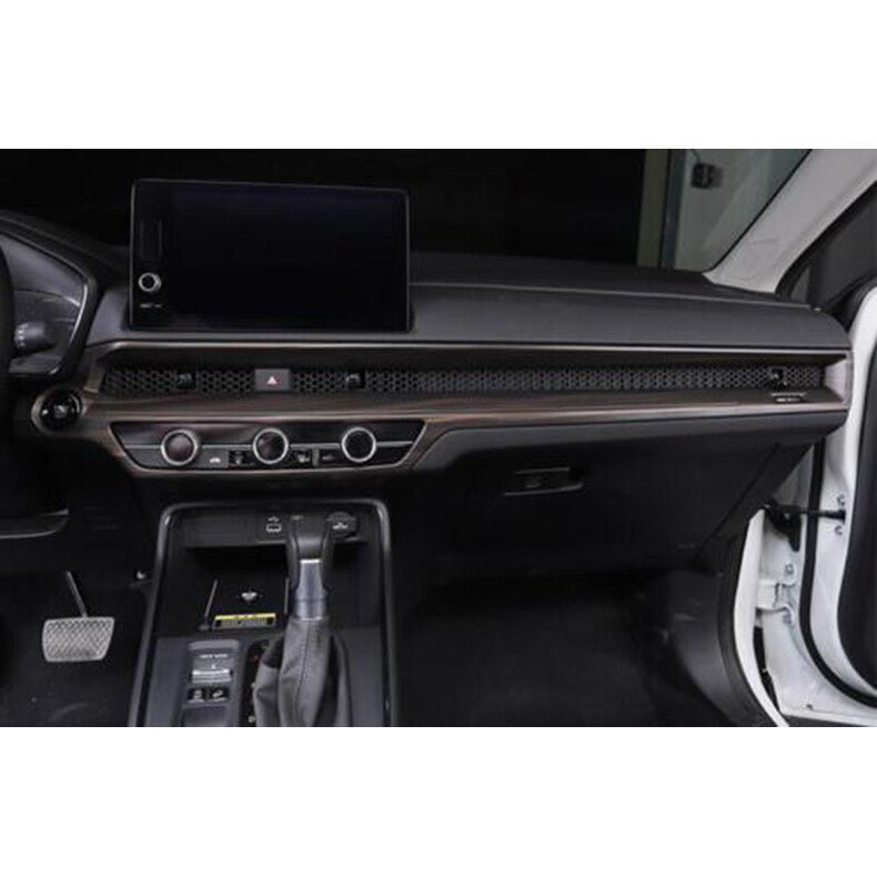 for Honda CR-V 2023-2024 Wood Grain interior Console Dashboard Stripe cover Trim