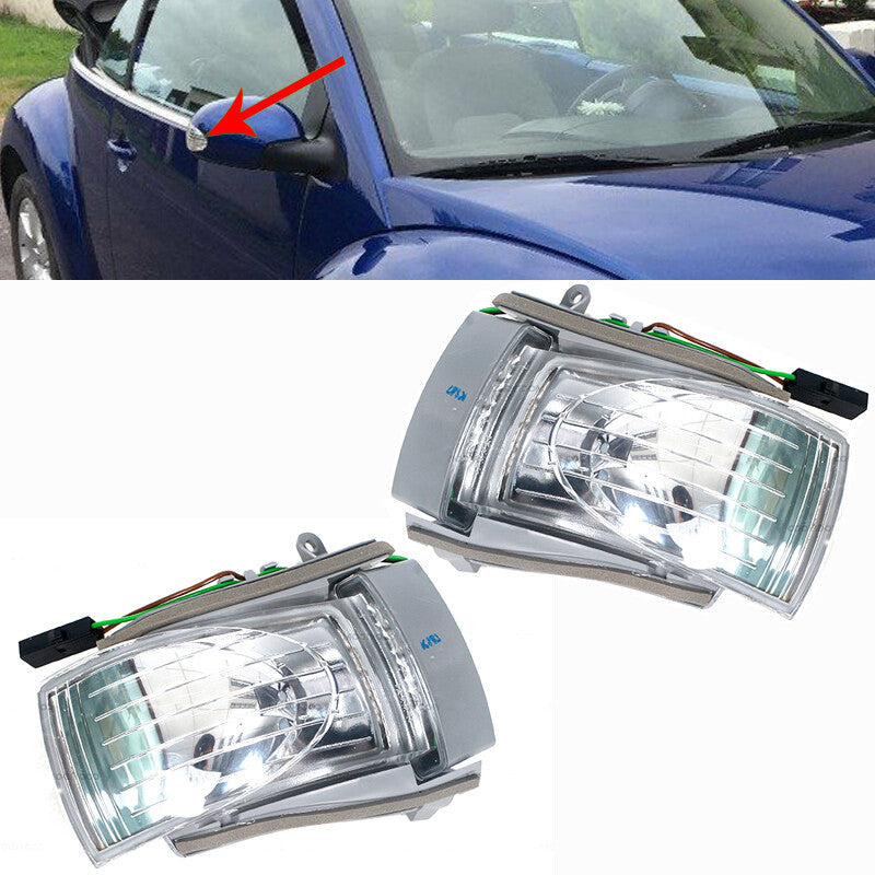Side Pair Rear View Mirror Indicator Lamp for Volkswagen Beetle 2006 2008-2010