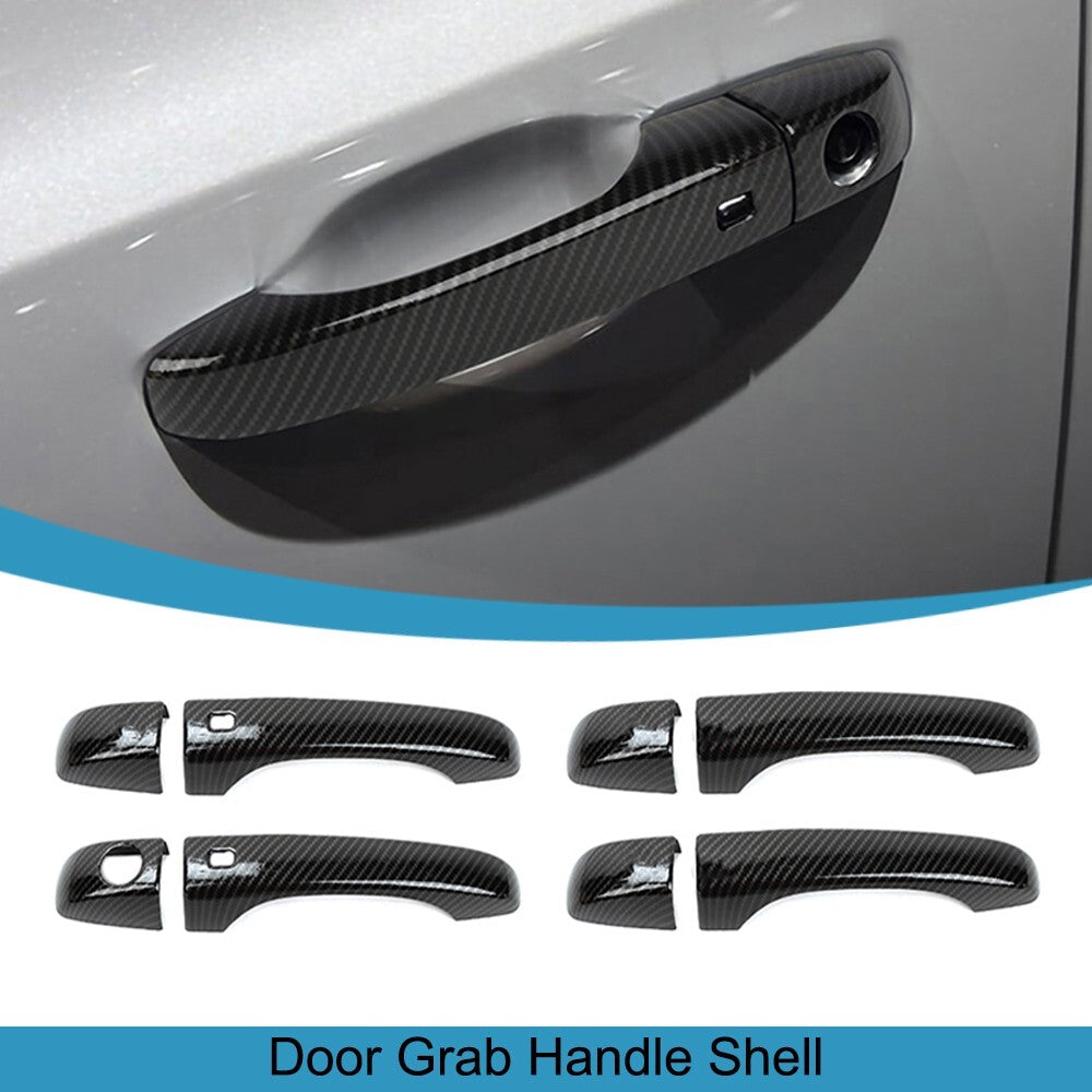 8PCS Exterior Door Grab Handle Shell Cover Trim for Chrysler 300/300C 2011-2023