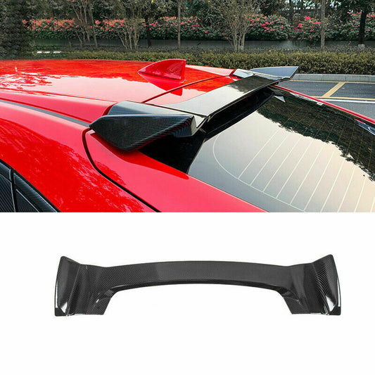Carbon Fiber Rear Roof Spoiler Wing Flap ABS for Honda for Civic Hatchback 2016-2021