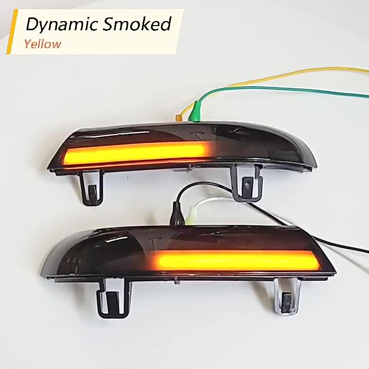 Dynamic LED turn signal indicator mirrors are suitable for Volkswagen for Golf 5, for Jetta MK5, for Passat B6, etc.