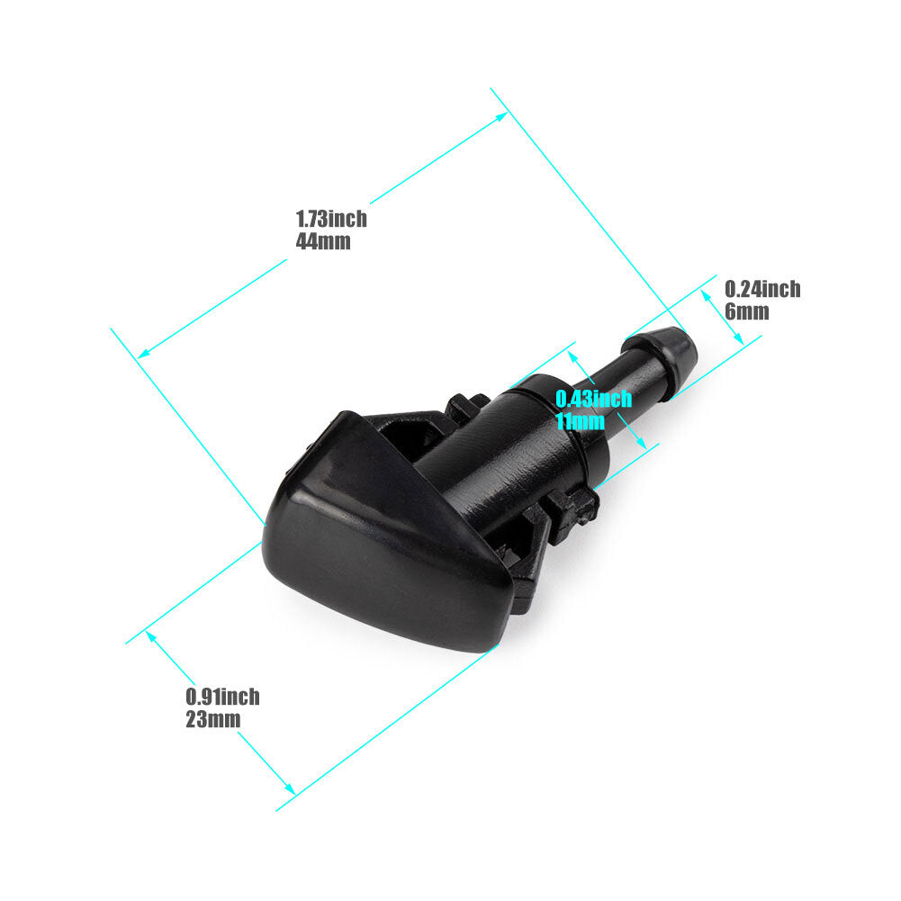 2-Pack Windshield Washer Nozzle Fits for Dodge Grand Caravan for Chrysler Town 4805742AB