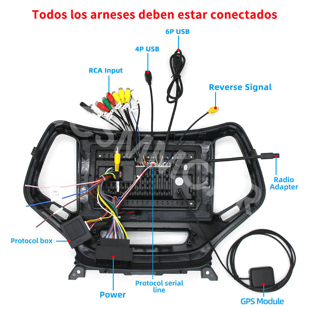 Fit for Jeep Cherokee 2013-2020 Android 14 Car GPS Player Radio Stereo 4G BT RDS