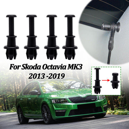 4Pc Boot Trunk Parcel Shelf Tray String Clips Hook Pivot for Skoda Octavia MK3