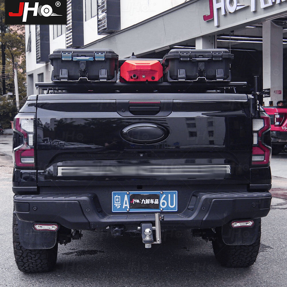Glossy Exterior Rear Logo Emblem Badge Ring Cover Trim for Ford Ranger 2023-2024